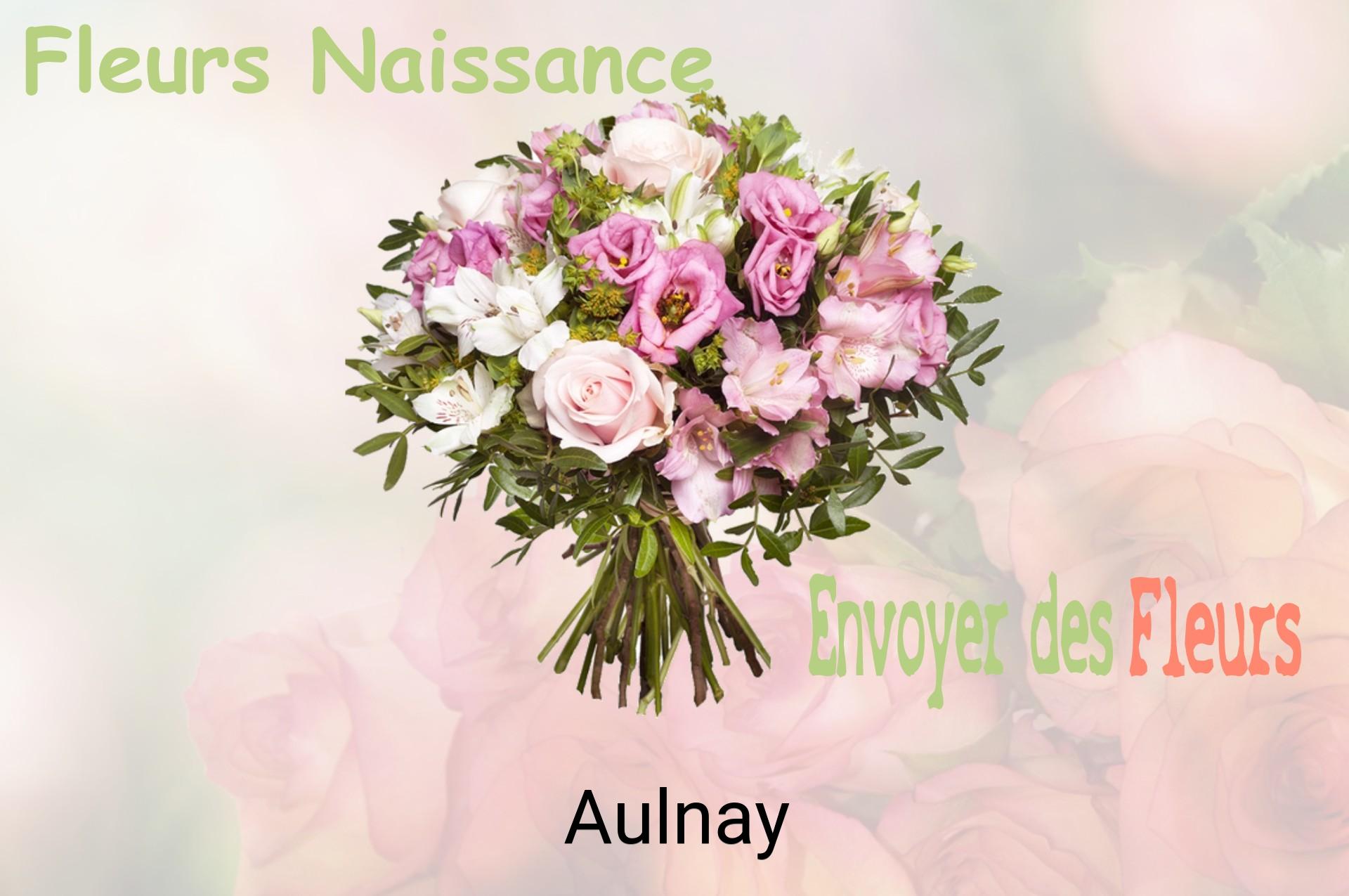 Bouquet de fleurs de naissance livré à Aulnay